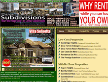 Tablet Screenshot of davaosubdivisions.com